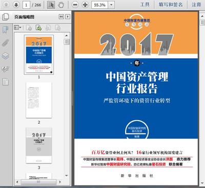 2017年中国资产管理行业研究报告